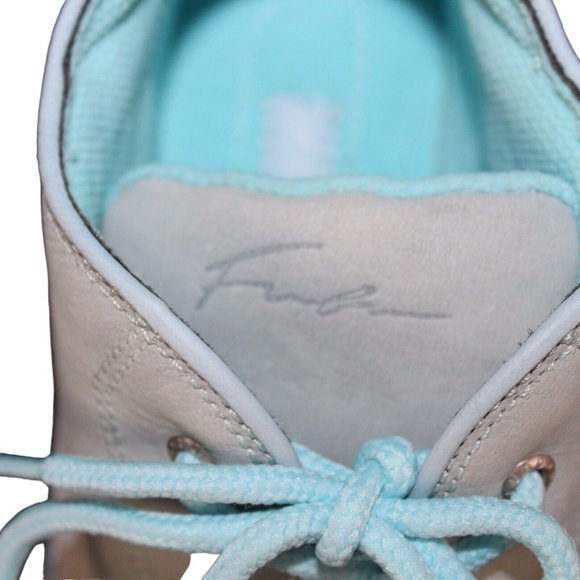 Fubu Marla 6M Blue Low Profile Ankle Suede Leather Lace Up Street Wear Shoe - Picture 12 of 12